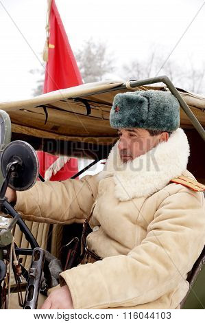 Defender Of Stalingrad In A Winter Form