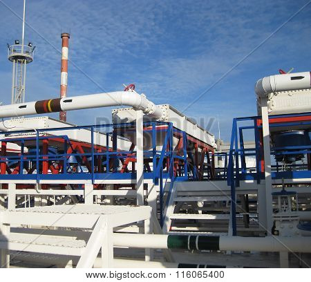 Steel Service Platform And Stairs