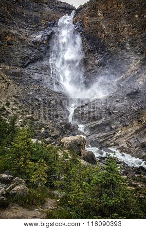 Takakkaw Falls in Yoho National Park British Columbia Canada.