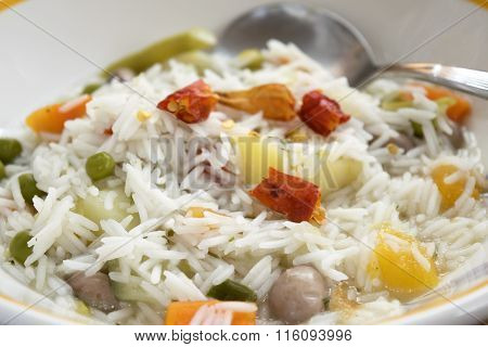 Basmati Ricewith Vegetable Minestrone