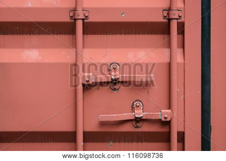 Door Of Cargo Container Box Background