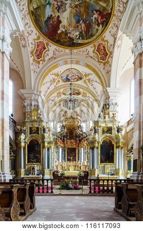 Ebersmunster Abbey Cathedral Majestic Interior