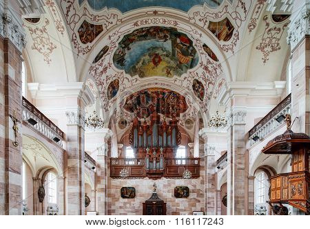 Ebersmunster Abbey Cathedral Majestic Interior