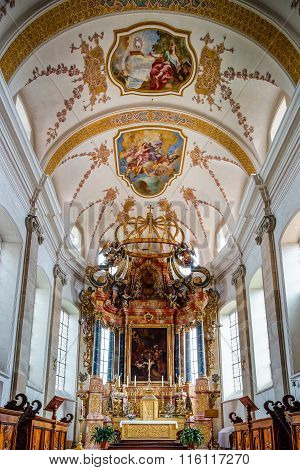 Ebersmunster Abbey Cathedral Majestic Interior
