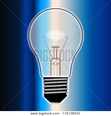 Blue Light Bulb
