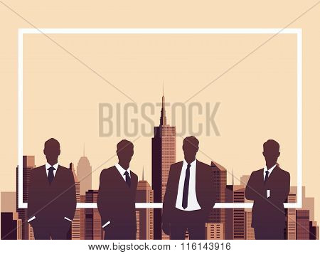 Business Meeting With Copyspace Concept