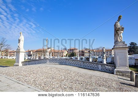 Prato Della Valle In Padua, Veneto, Italy.