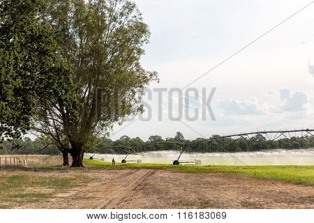 Large Lateral Move Irrigation System