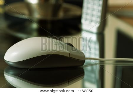 Souris d'ordinateur avec réflexion