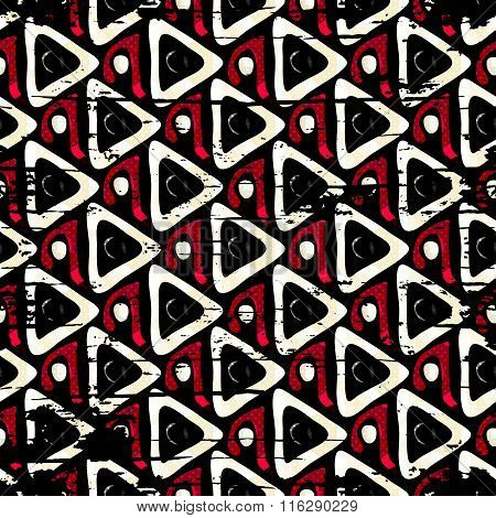 Grunge Colored Graffiti Seamless Pattern