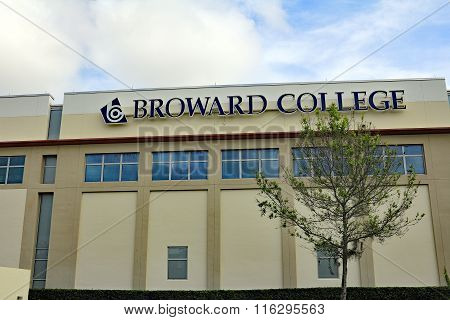 Broward College Building And Sign