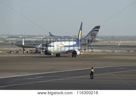 On the airfield Abu Dhabi Airport