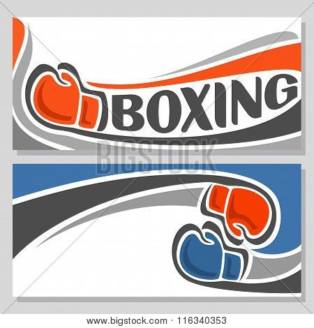 Background images for text on the theme of boxing
