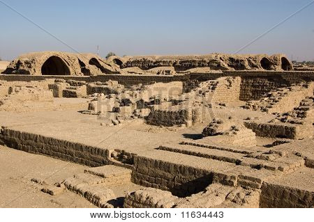 Fango mattoni magazine, Ramesseum, Luxor, Egitto