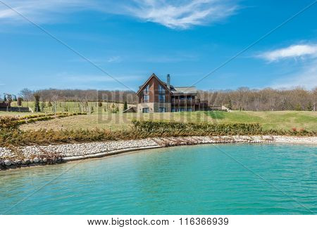 Quba - MARCH 26, 2015: Quba Rixos Hotel on March 26 in Azerbaijan, Quba. Quba Rixos Hotel is luxury hotel in northern Azerbaijan