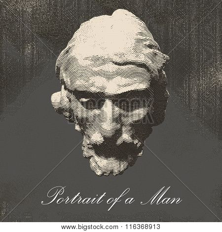 vintage style antique head