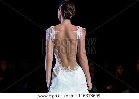 A Model Walks The Runway During Fashion Show 14Th Expo Wedding.
