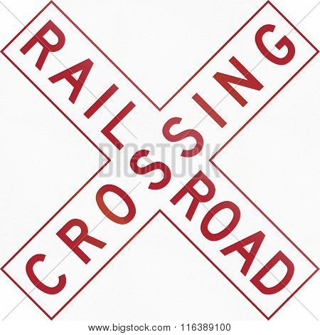 Buckeye Crossbuck Variant Of The United States Mutcd, Used In Ohio
