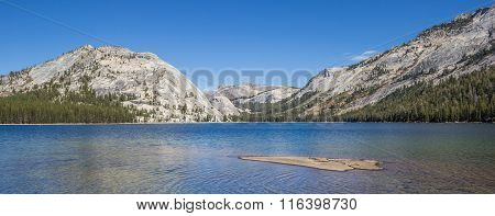 Panorama Of Tenaya Lake In Yosemite National Park