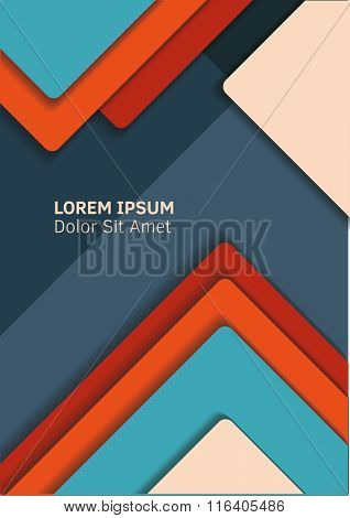 Material design background.  Vector Illustration. Abstaract design.