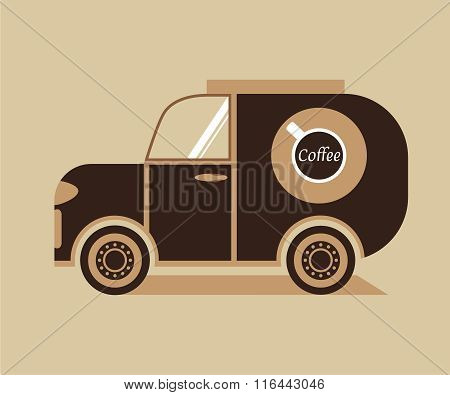 illustration of the plane machine on delivery