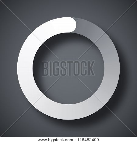 Circular Loading Icon, Vector
