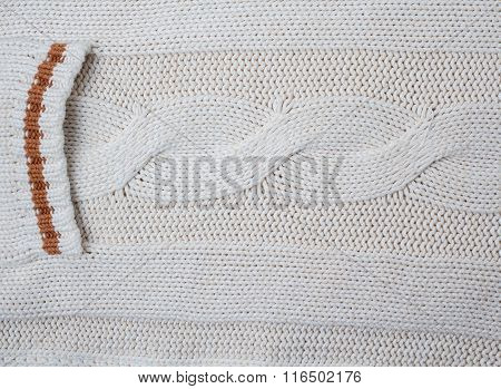 White Cardigan Pocket. Backgrounds And Textures