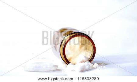 Old Medicine Bottle With Unknown Powder