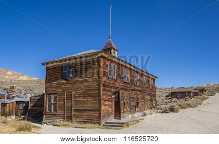 Old School In Bodie State Historic Park