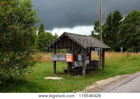 Bus stop.  Estonia