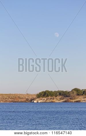 Moon At Brushy Creek Regional Trail