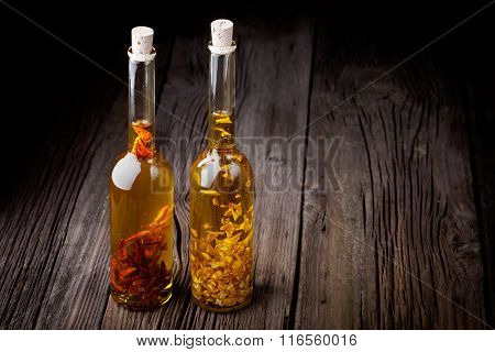 Natural Diy Infused Olive Oil With Chili And Lemon