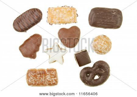 Biscotti su bianco