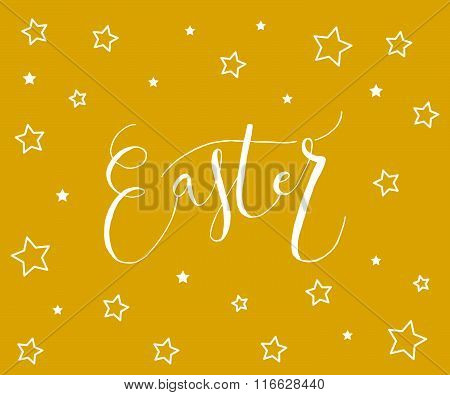 Easter Postcard, Card, Invitation, Flyer, Banner Template.