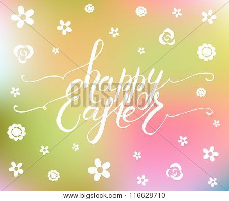 Easter Postcard, Card, Invitation, Flyer, Banner Template.