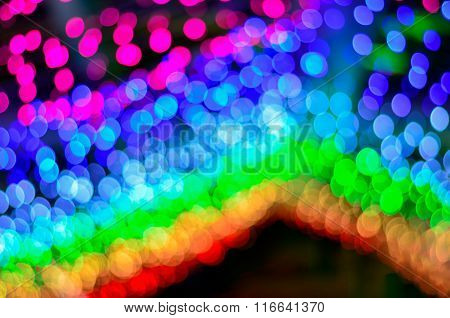 Bokeh background of Christmas light