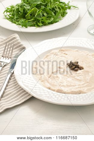 Vitello Tonnato, Typical Italian Dish With Veal And Tuna