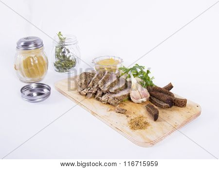 Baked meat