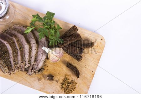 Baked meat