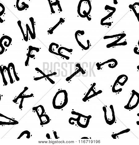 Letters Funny Black On White