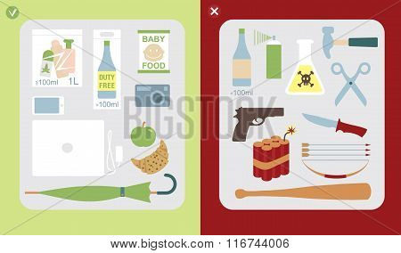 Restricted And Prohibited Items In The Hand Baggage