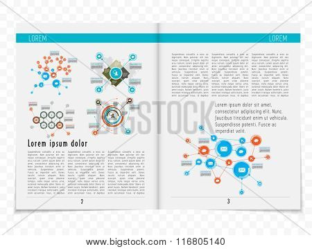 Newspaper template, vector