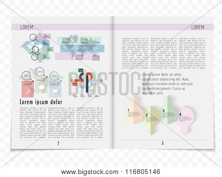 Newspaper template, vector
