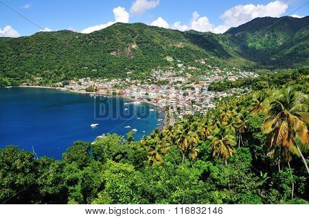 Soufriere Bay And Town
