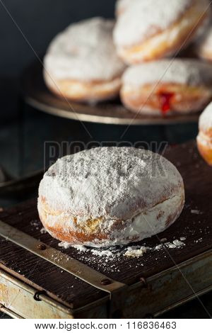 Homemade Sugary Paczki Donut