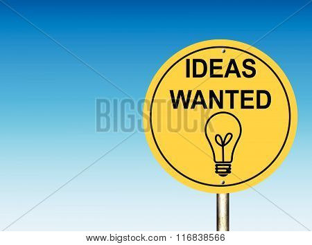 Wanted Ideas Road Sign