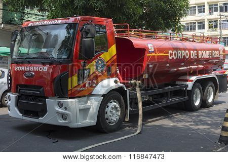 Manaus Fire Truck On The Scene