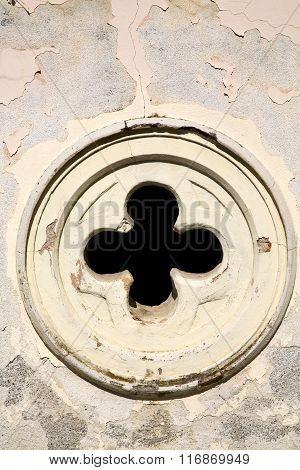 Rose Window  Italy  Lombardy     In  The Abbiate    Old