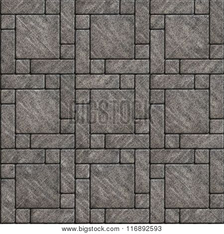 Texture of Gray Scuffed Pavement, Geometric Forms.