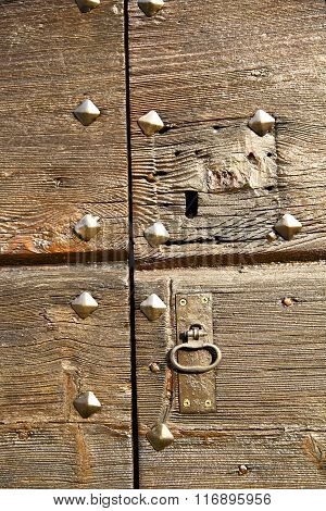Capronno      Rusty Brass   A  Door Curch  Closed Wood Italy  Lombardy
